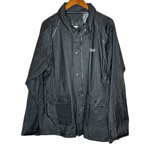 Coleman black men’s rain jacket size large - Picture 1 of 10